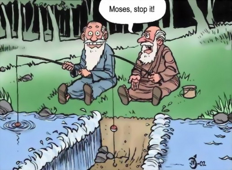 Fish Cartoons - Moses Stop It