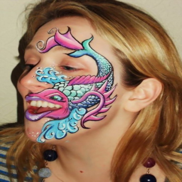 Fish facepainting - 1 Day You Will Be As Good