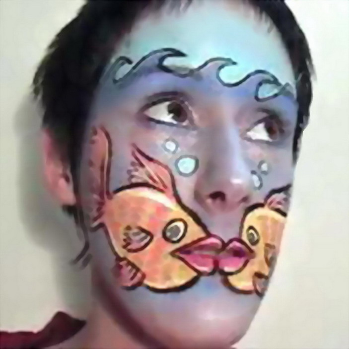 Norfolk Fishing Network 2004 - 2024 - Face Paint - Fish Face 8