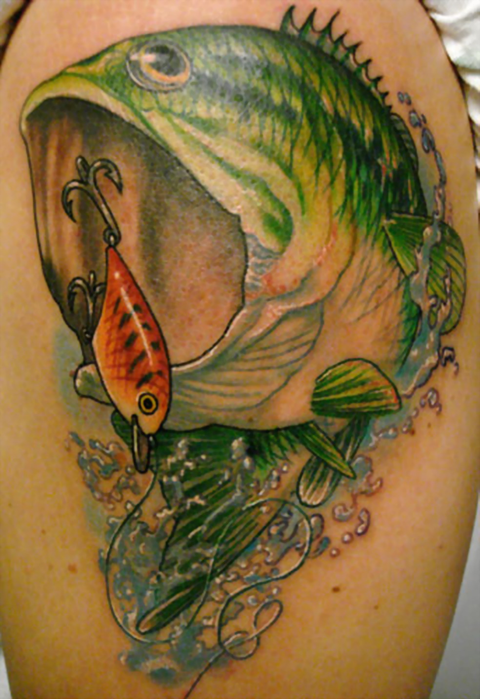 Bass fishing tattoo by elguapo6 on DeviantArt